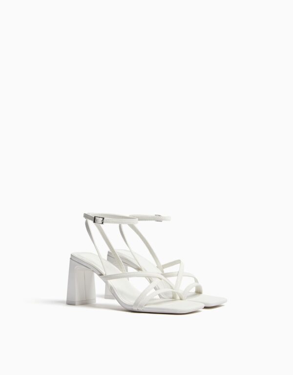 Bershka Strappy Block Heel Sandals