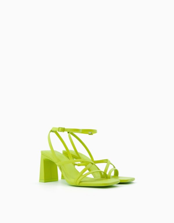 Bershka Strappy Block Heel Sandals